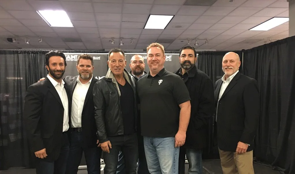 The TB Defense team on a touring engagement for Bruce Springsteen